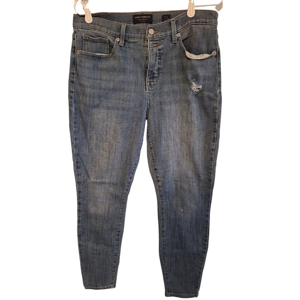 Lucky Brand Distressed Skinny Jeans size 14/32